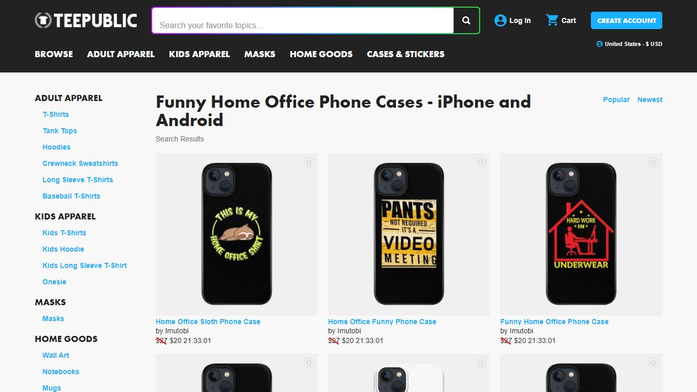 Funny Home Office Phone Cases - iPhone and Android | TeePublic